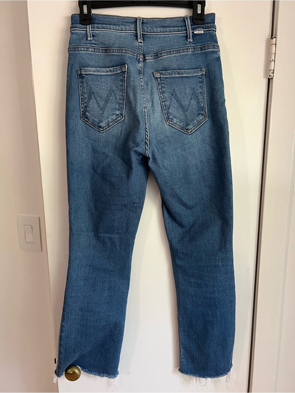 MOTHER The Hustler High-Rise Ankle Fray Jeans | Layover Wash | Size 29 - Picture 3 of 14